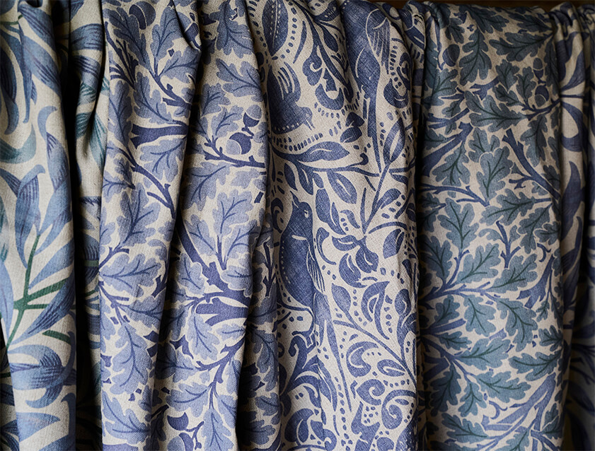 Spill resistant V&A collection blue selection